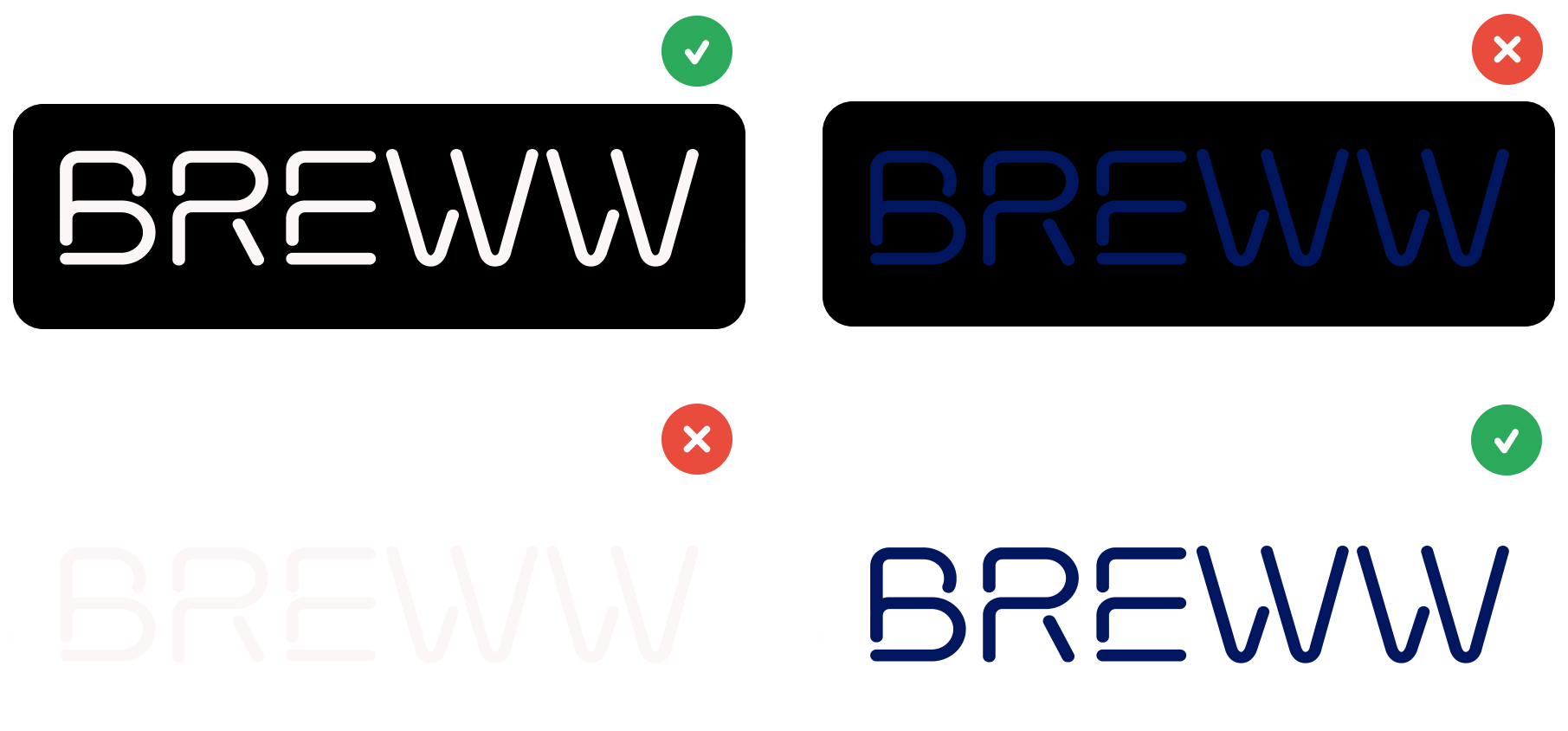 Logo exclusion zones